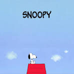 Imagen de Snoopy sentado en el tejado de su casa